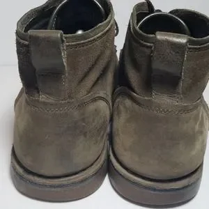 Andrew Marc Suede Distressed Boots 11 Dark Green Chukka Ankle Lace Up Andrew Marc Suede Distressed Boots 11 Dark Green Chukka  main image 3